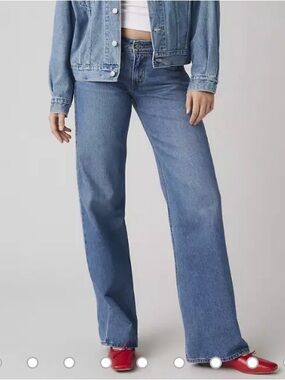 Levi's LOW LOOSE style Medium Blue Wide-Leg Jeans